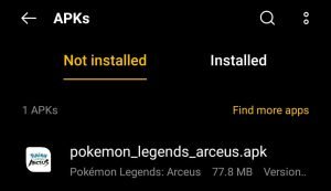 locate Pokémon Legends Arceus installation