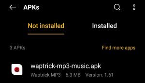 locate Waptrick MP3 Music APK for installation