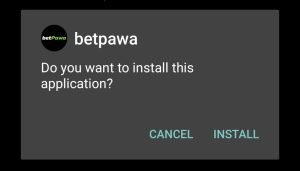 install Betpawa on your Android