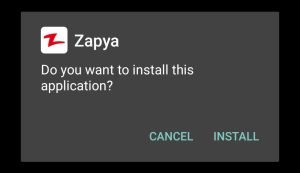install Zapya on your Android device