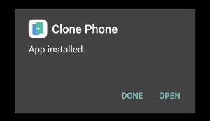 OPPO Clone Phone successfully installed