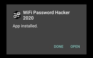 Wifi Hacker Ultimate successfully installed