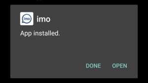 imo successfully installed