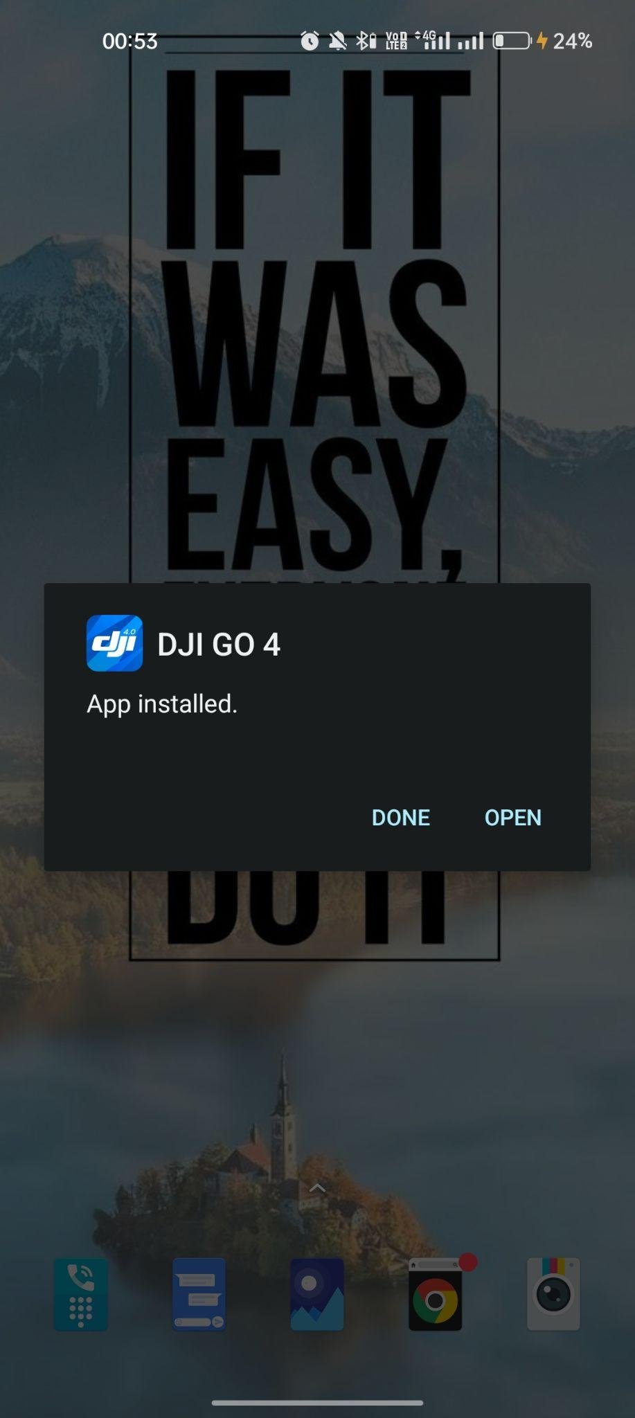 DJI Go 4 apk installed