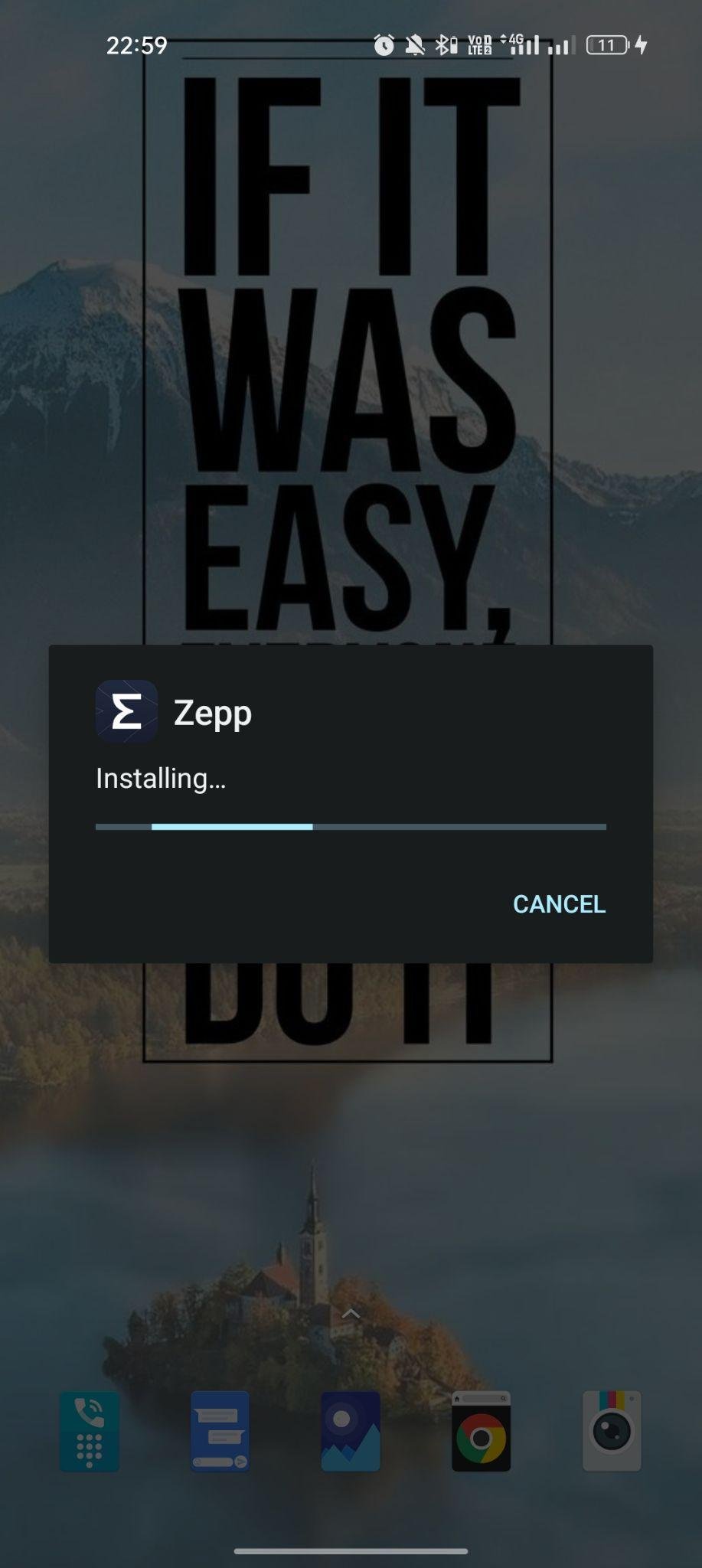 Zepp apk installing