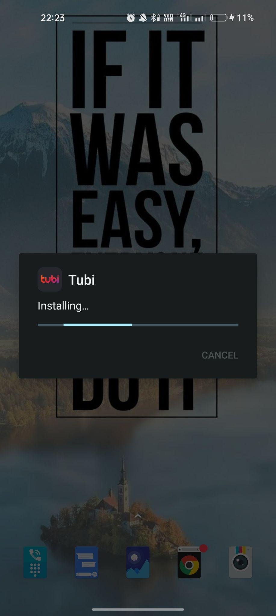Tubi apk installing