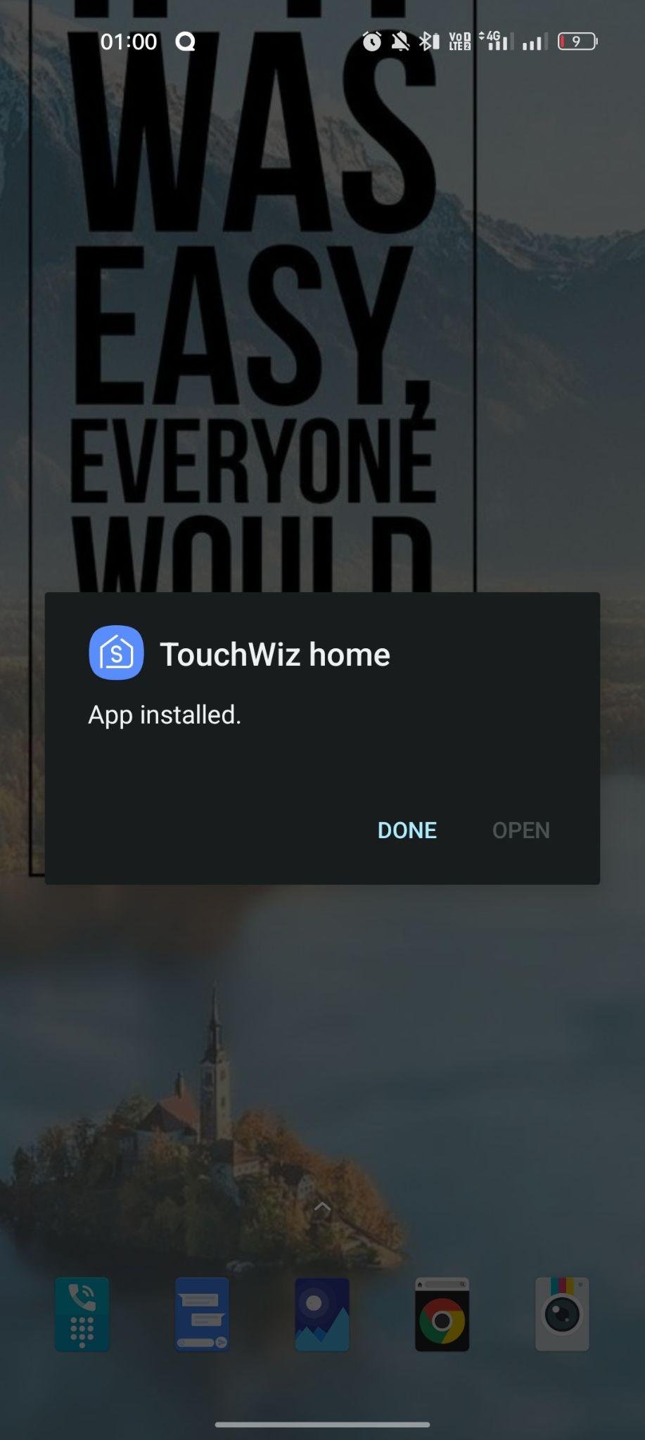 Samsung TouchWiz Home apk installed