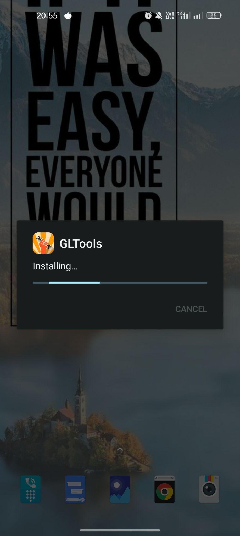 GLTools apk installing