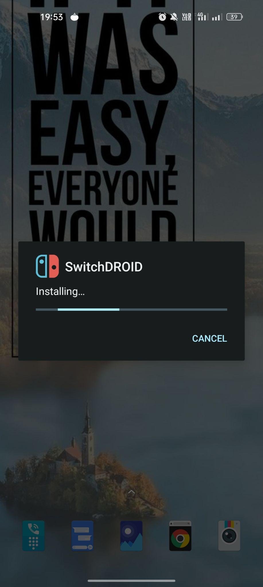 SwitchDROID apk installing