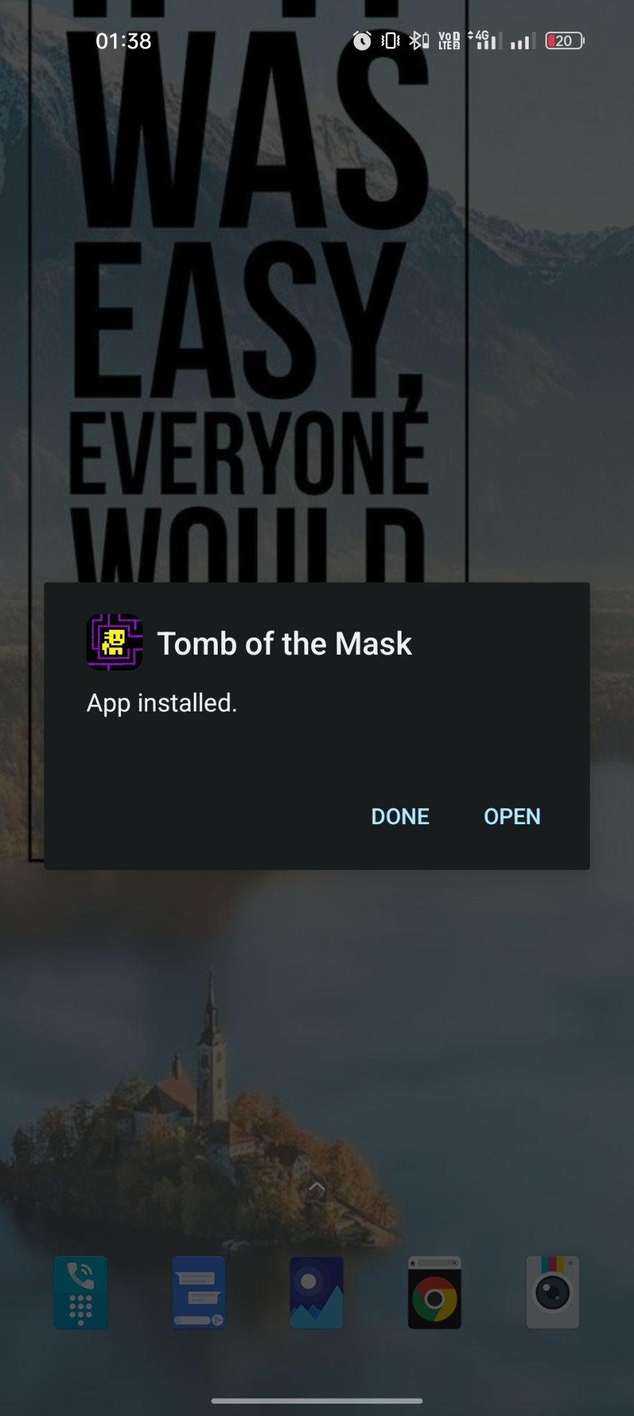 Tomb of the Mask apk installed