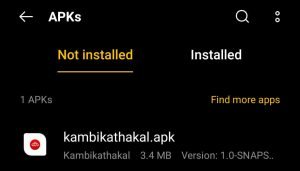 locate Kambi Kathakal for installation