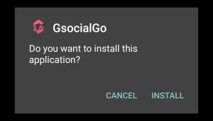 install GSocialGo on your Android