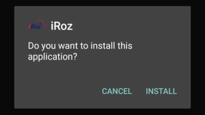 install IRoz on your Android