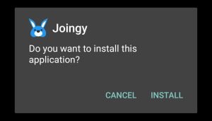 install Joingy on your Android