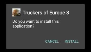 install Truckers Of Europe 3 Mod on your Android