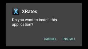 install XRates on your Android