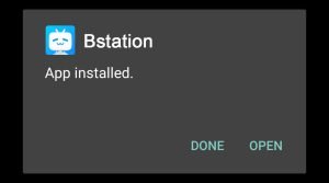 Bstation successfully installed