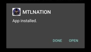 MTLNATION successfully installed