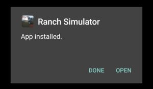 Ranch Simulator successfully installed