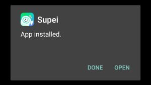 Supei Fast Chat successfully installed