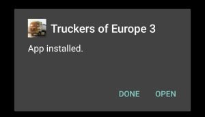 Truckers Of Europe 3 Mod successfully installed