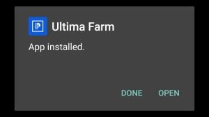 Ultima Farm successfully installed