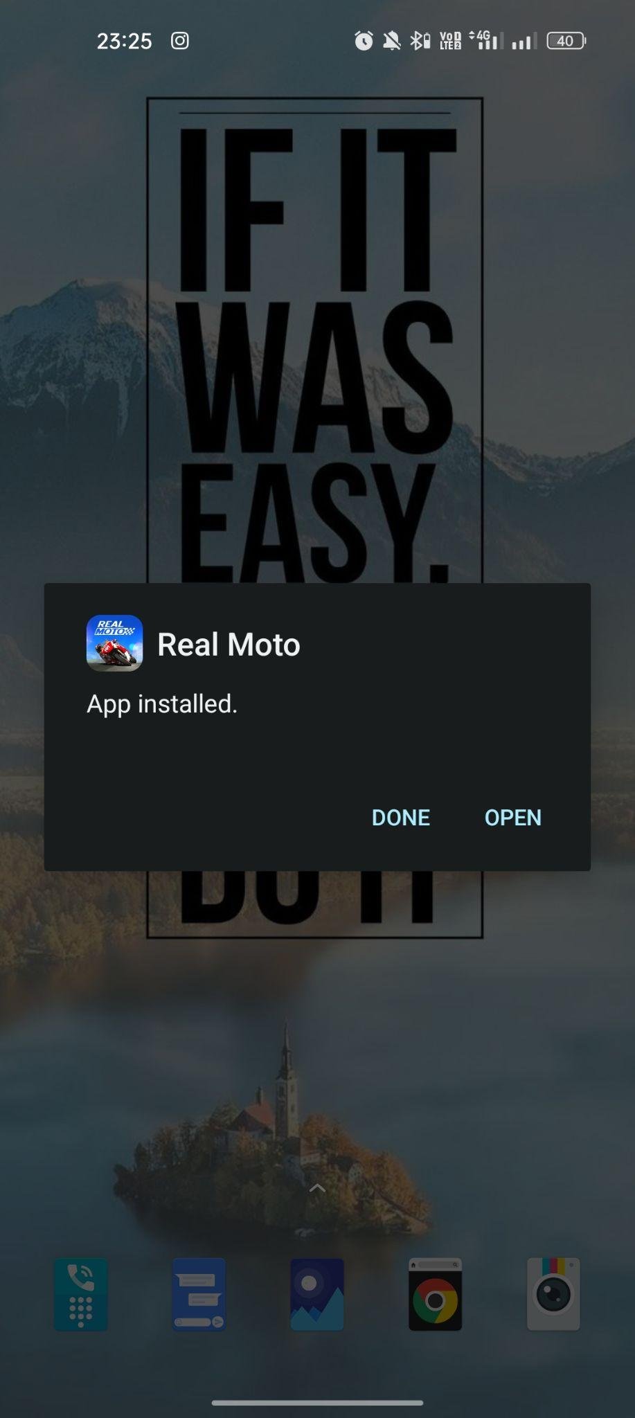 Real Moto apk installed