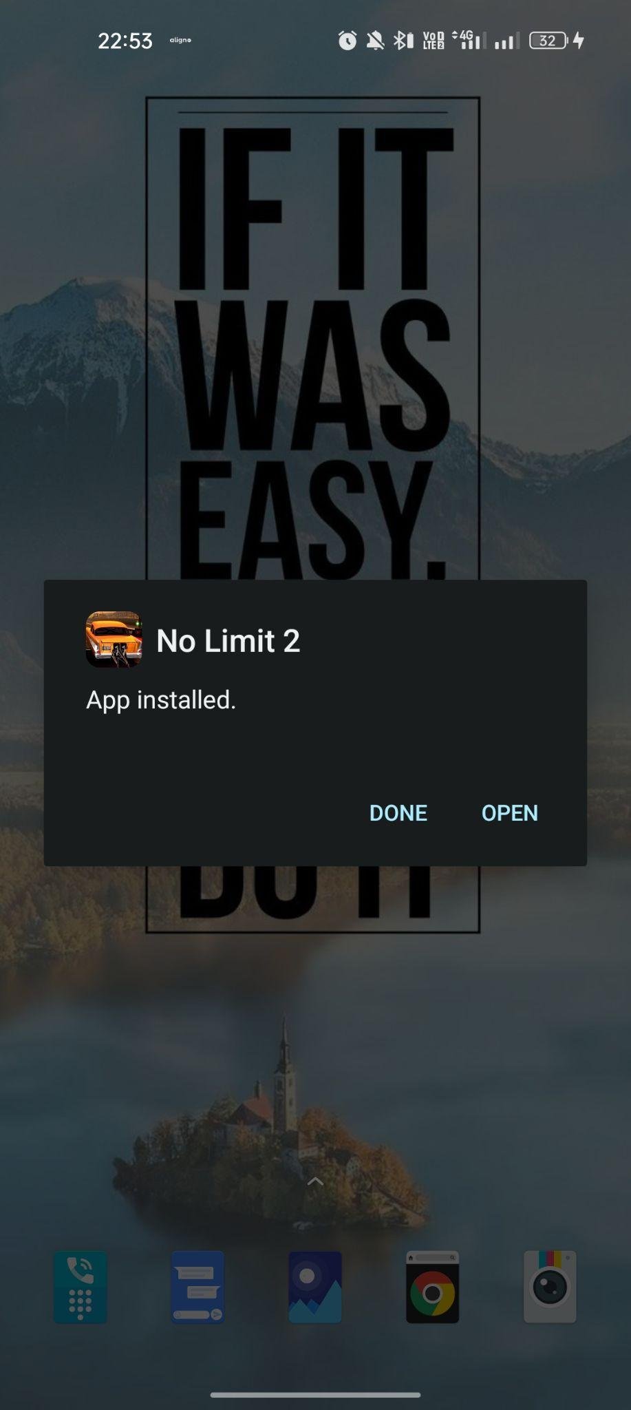 No Limit Drag Racing 2 apk installed