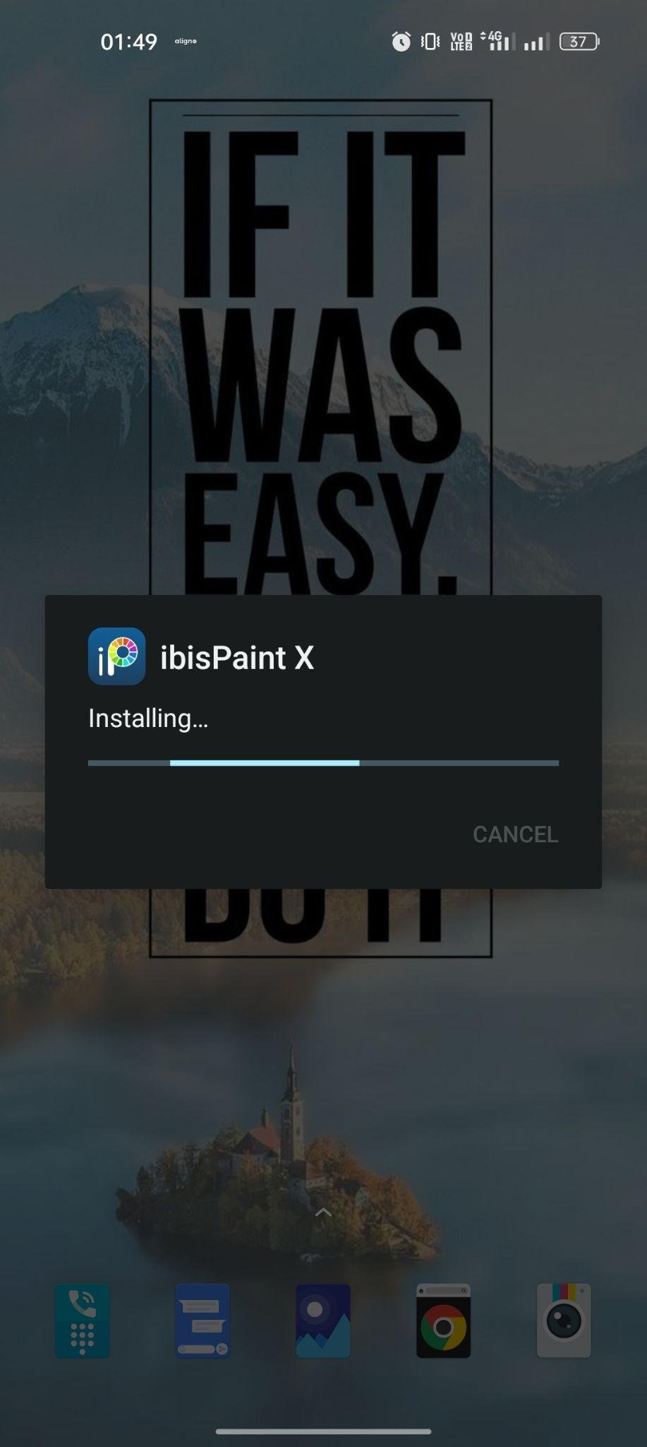 ibis Paint X apk installing