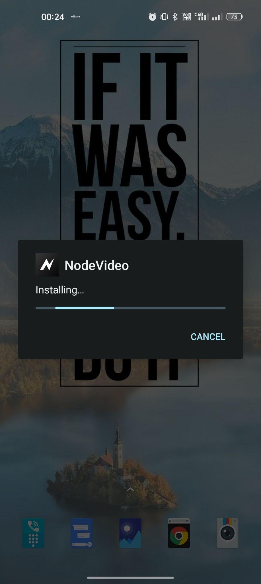 Node Video Editor apk installing