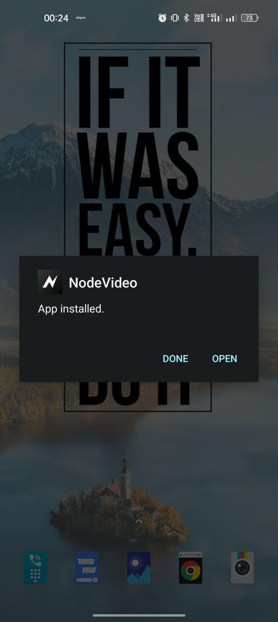 Node Video Editor apk installed