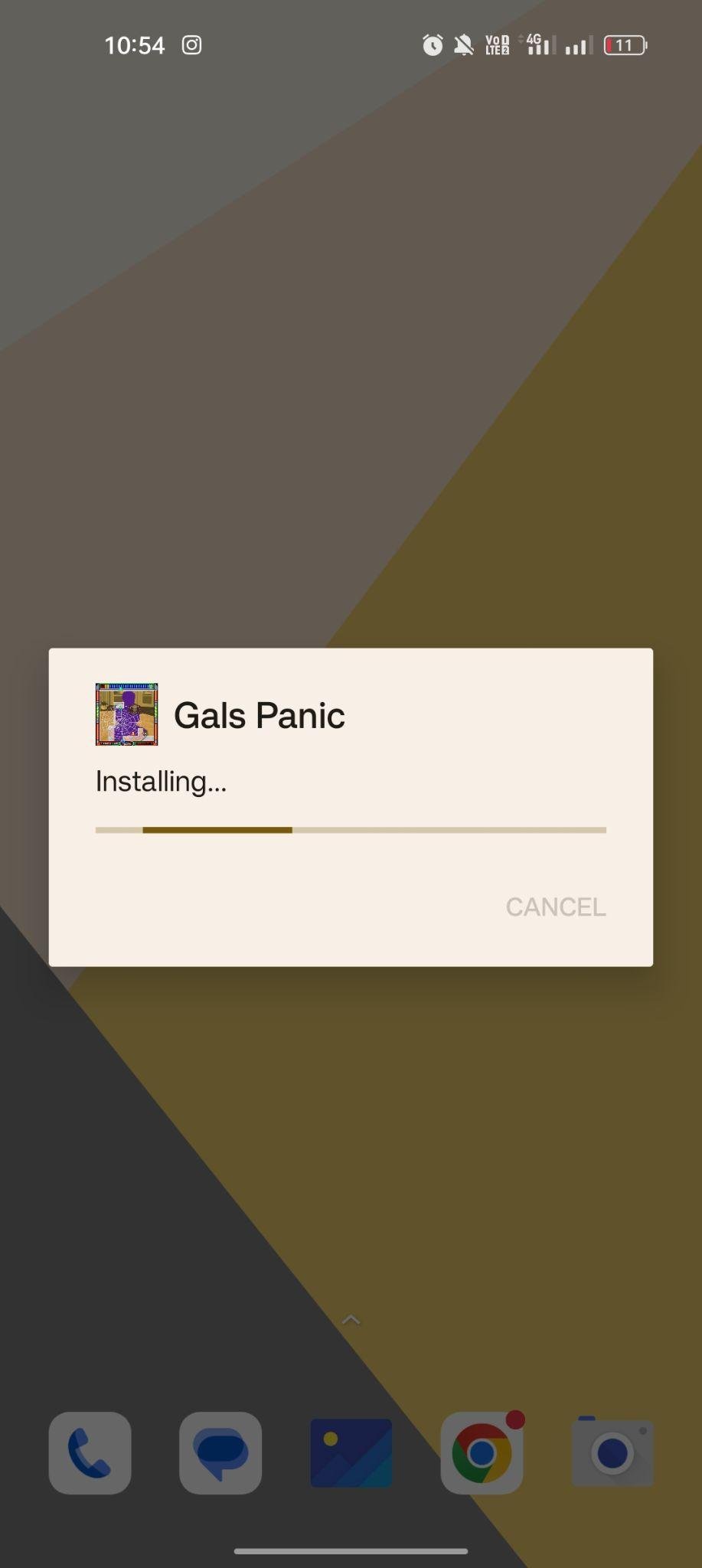 Gals Panic apk installing