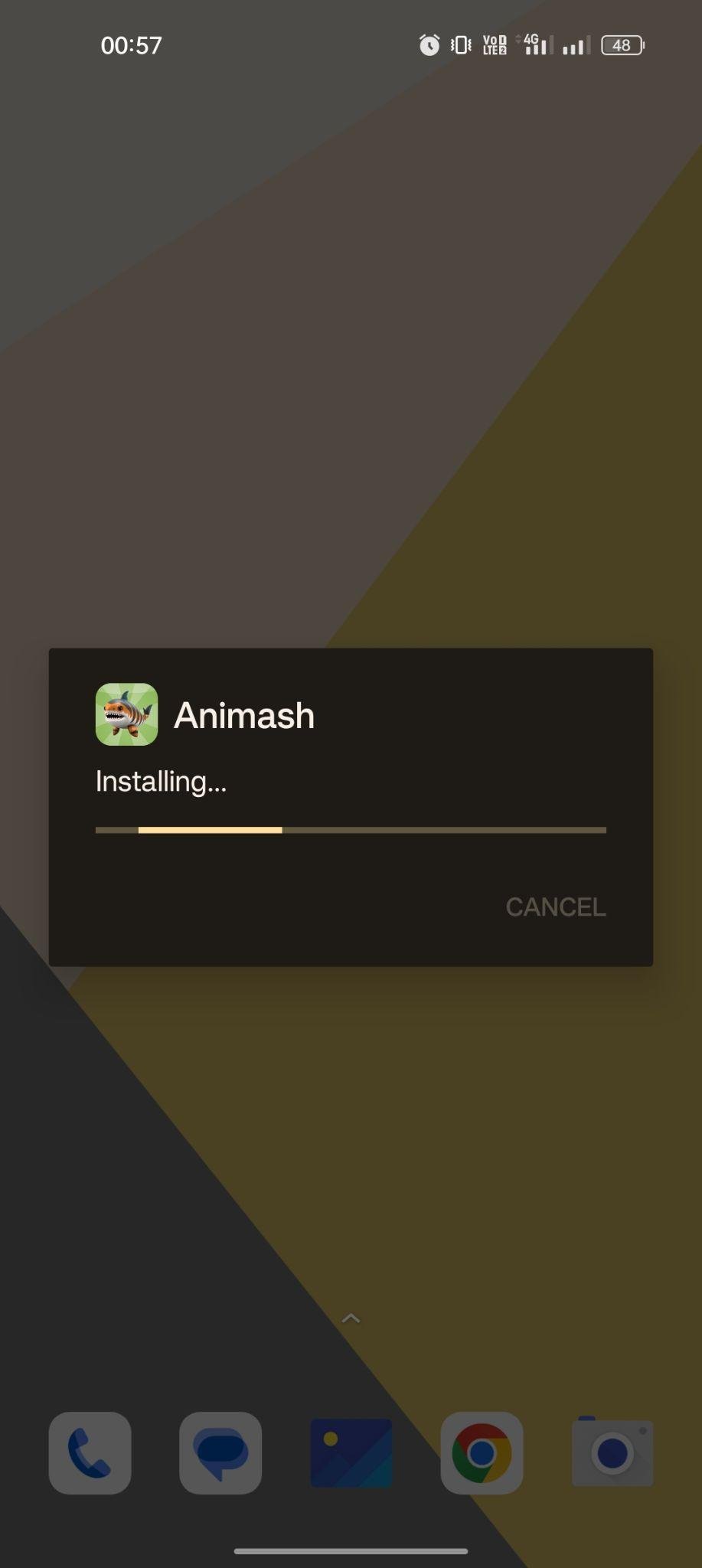 Animash apk installing