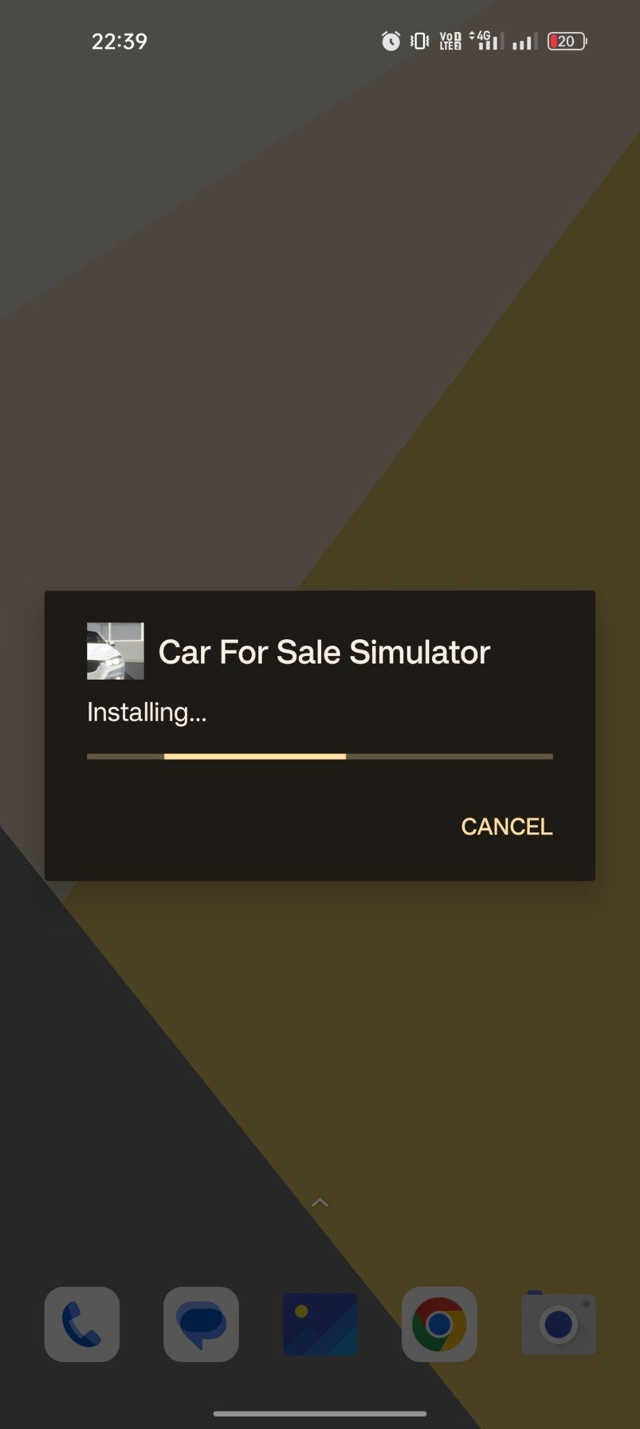 Car For Sale Simulator 2023 apk installing