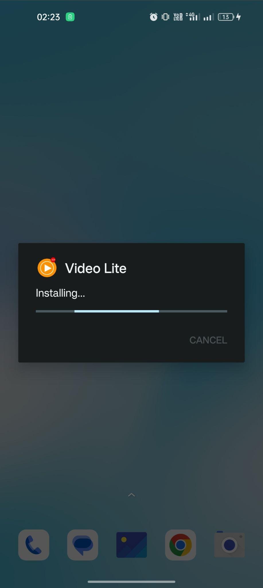 Video Lite apk installing