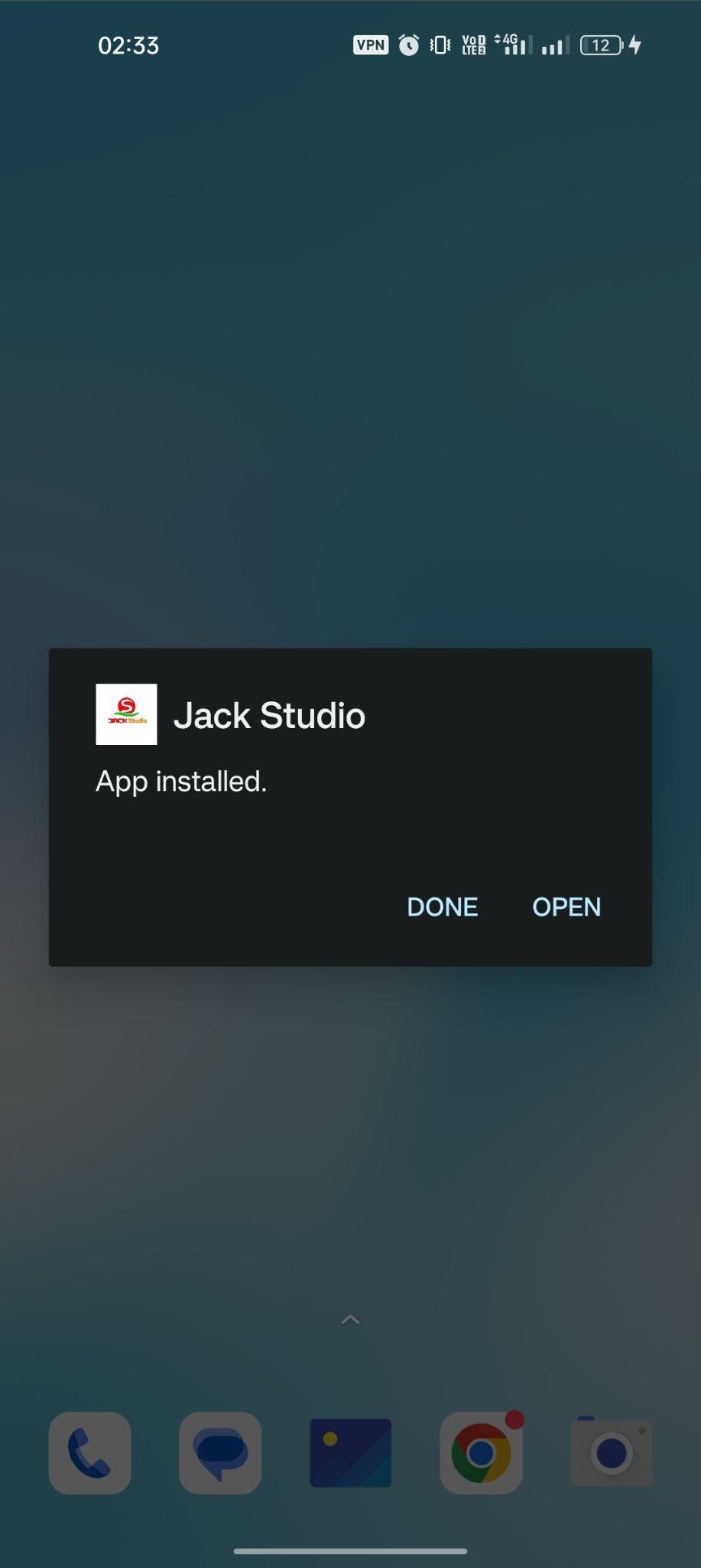 Jock Studio apk installed