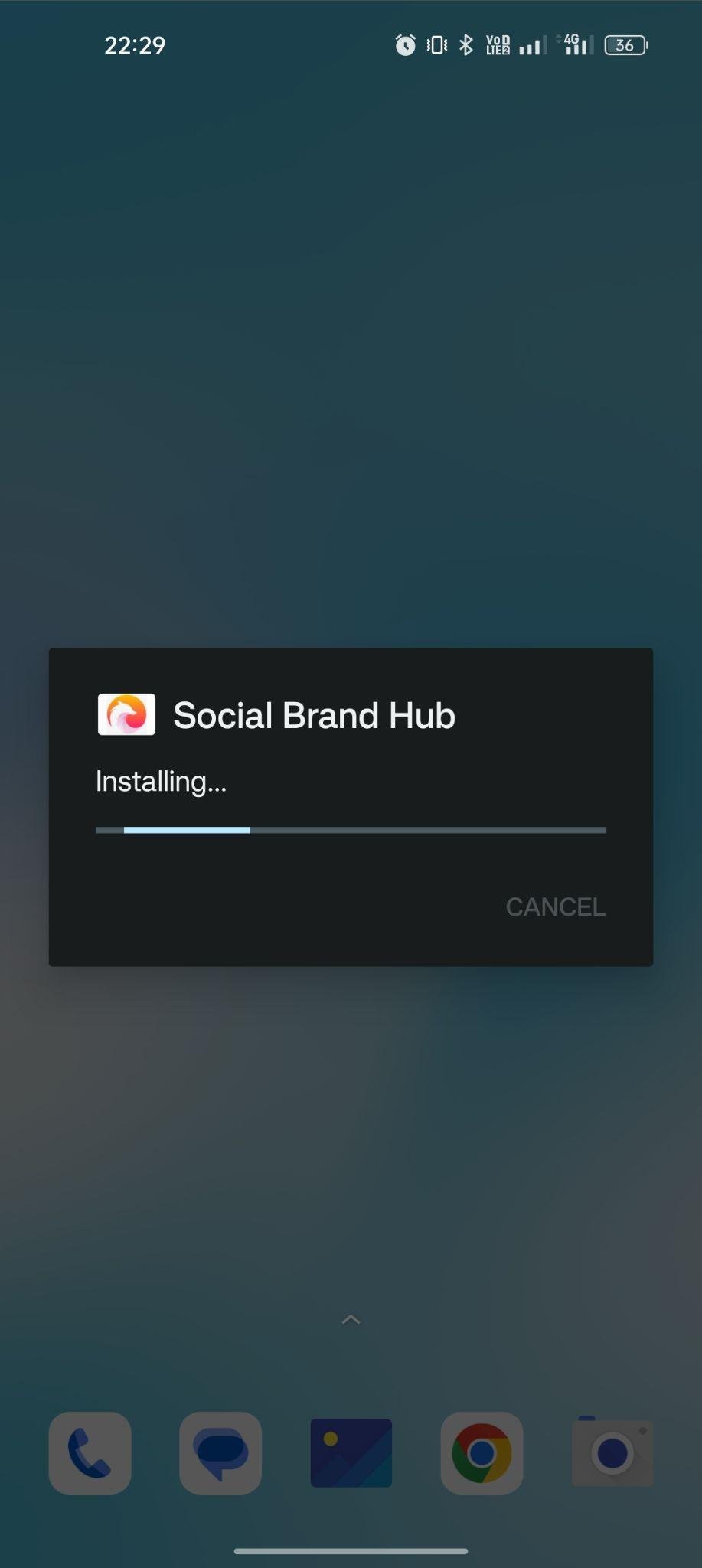 Social Brand Hub apk installing