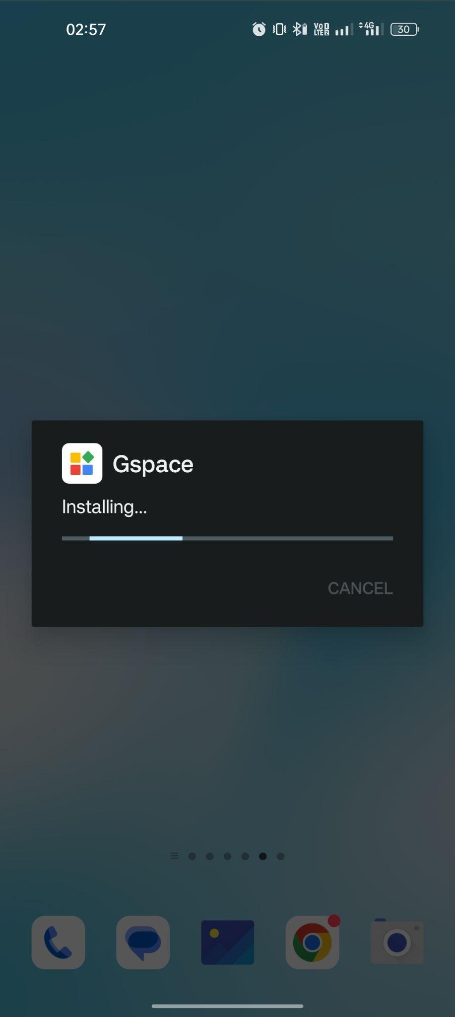 GSpace apk installing