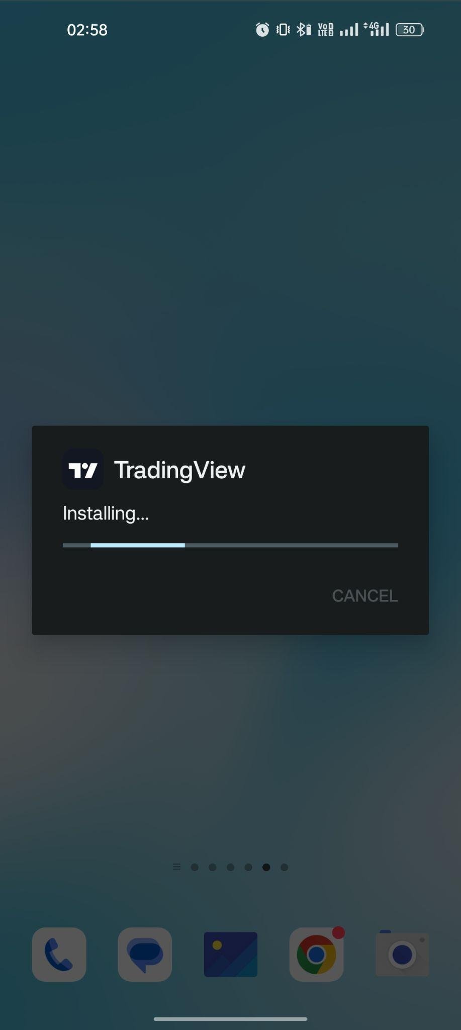 TradingView apk installing