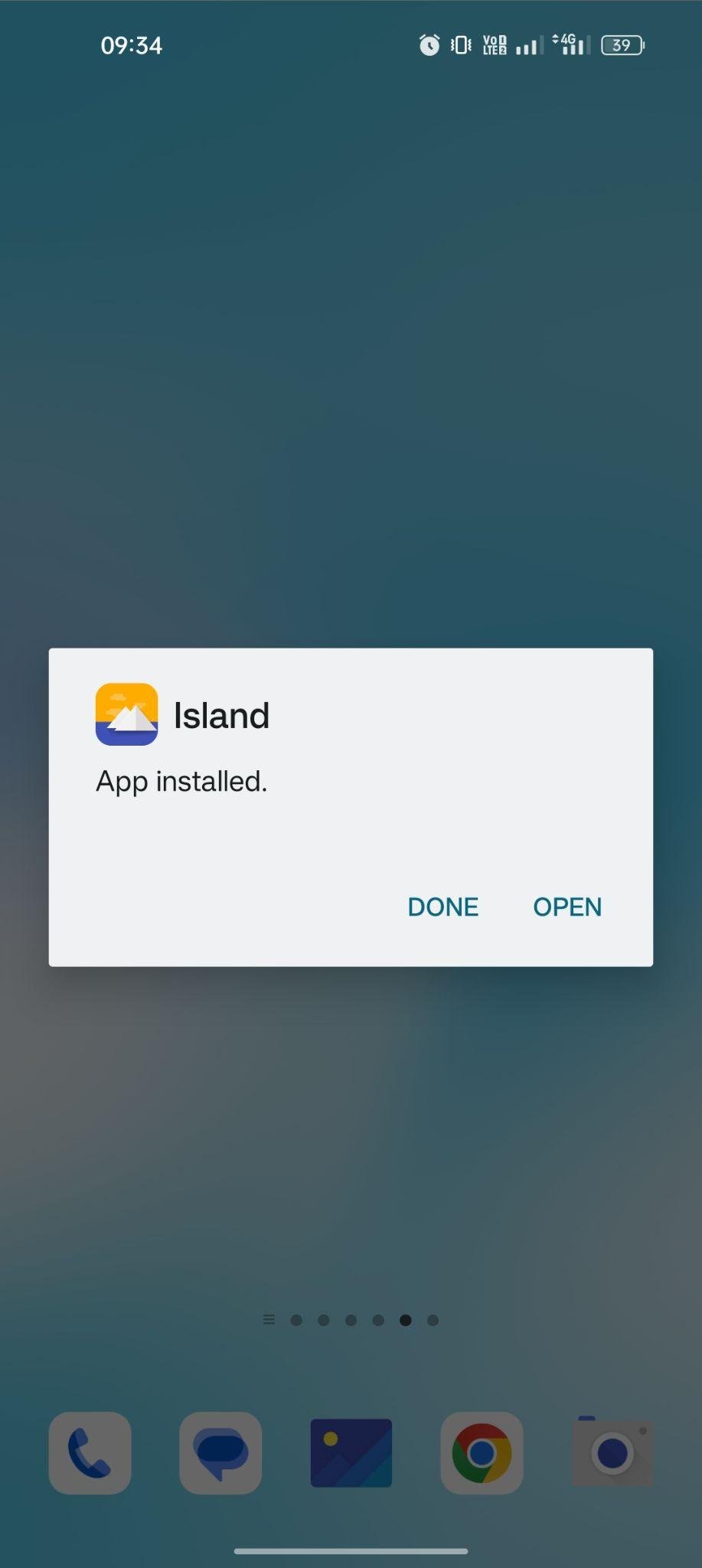 Island apk installed