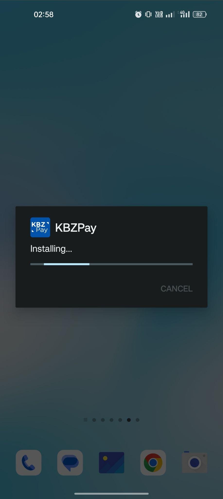 KBZPay apk installing