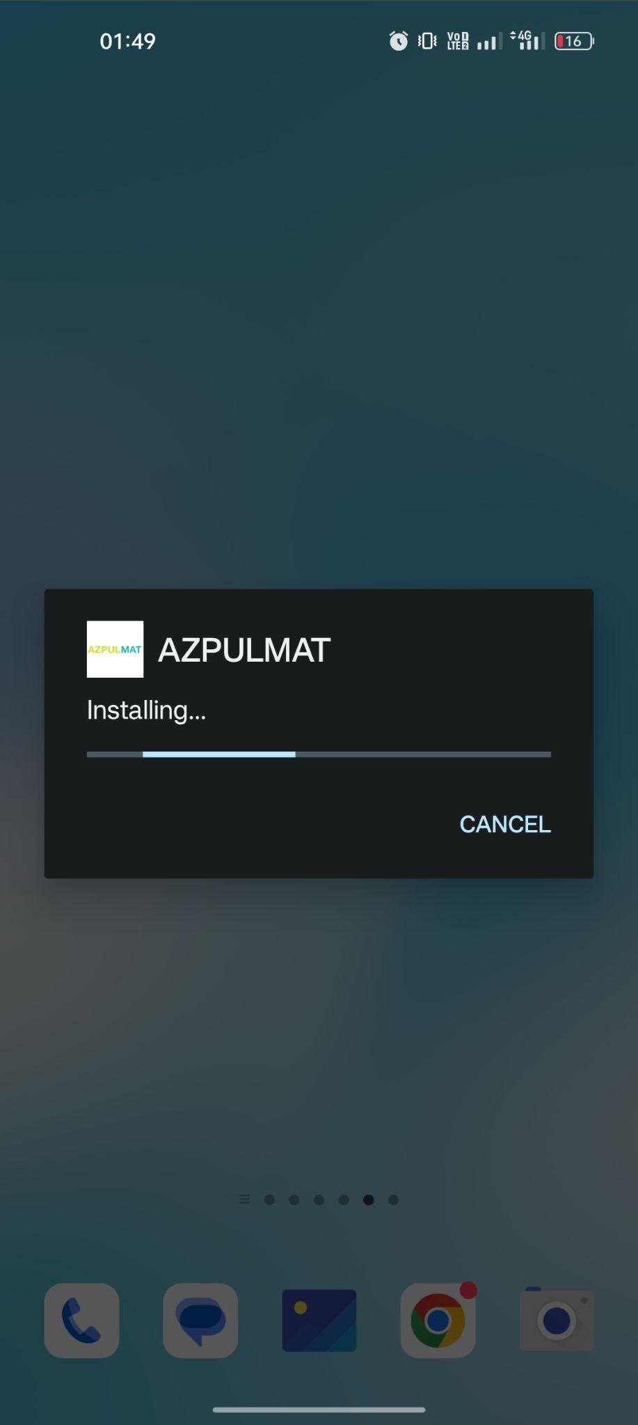 AZPULMAT apk installing