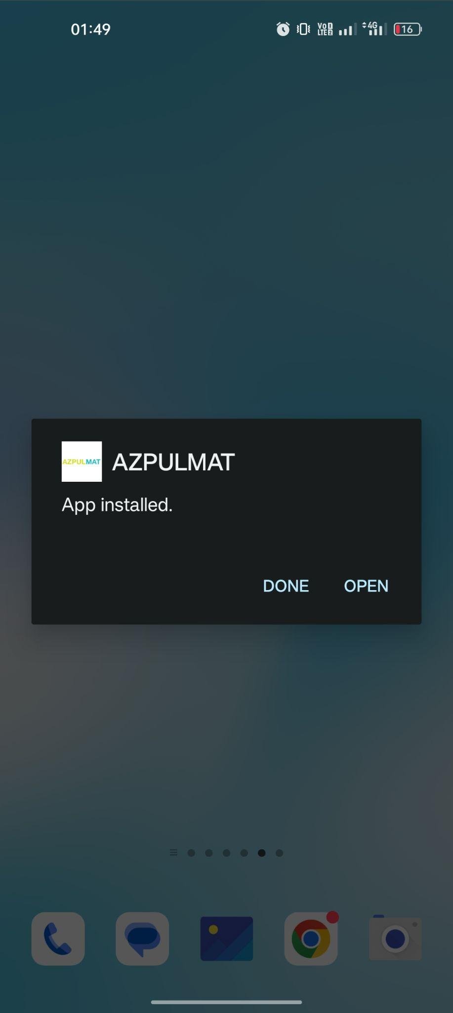 AZPULMAT apk installed