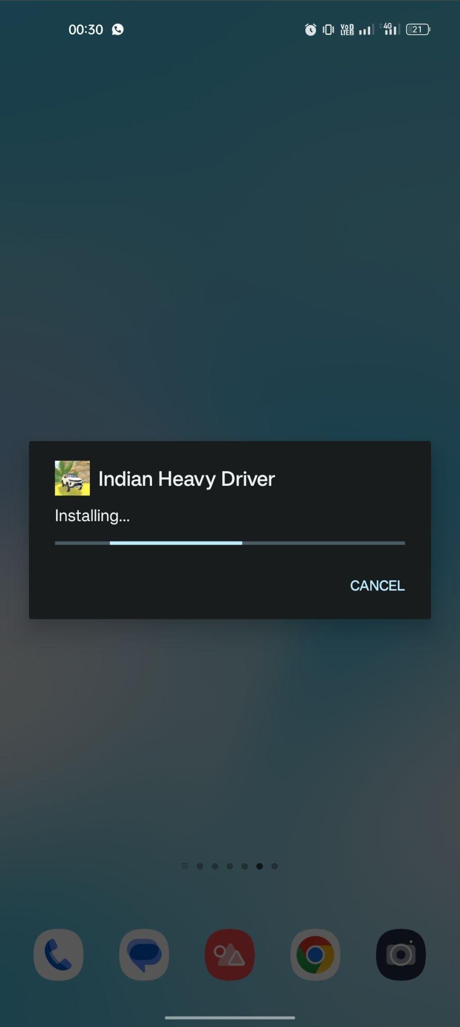 Indian Heavy Driver apk installing