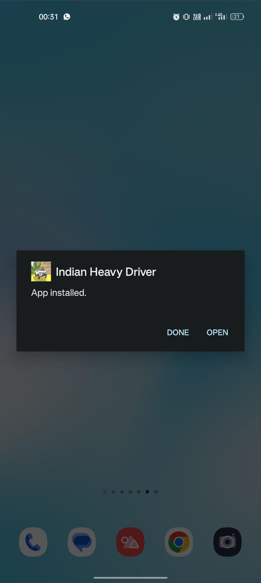 Indian Heavy Driver apk installed