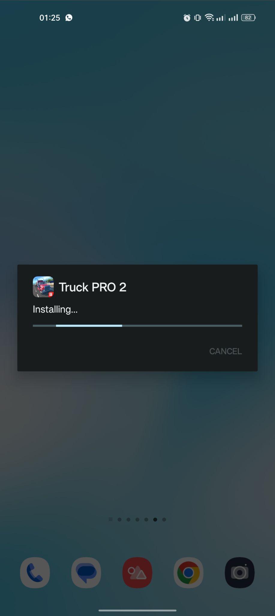 Truck Simulator PRO 2 apk installing