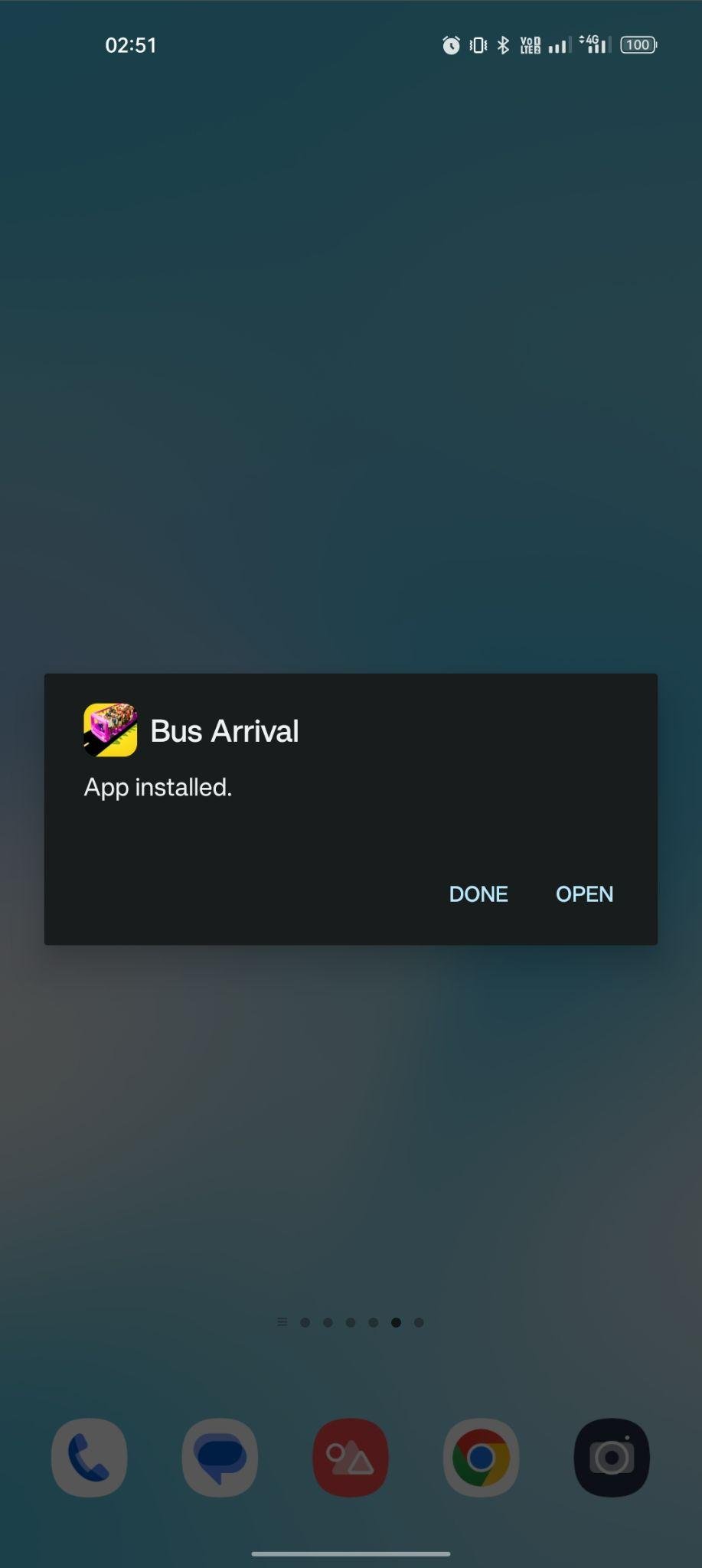 Bus Arrival apk installed