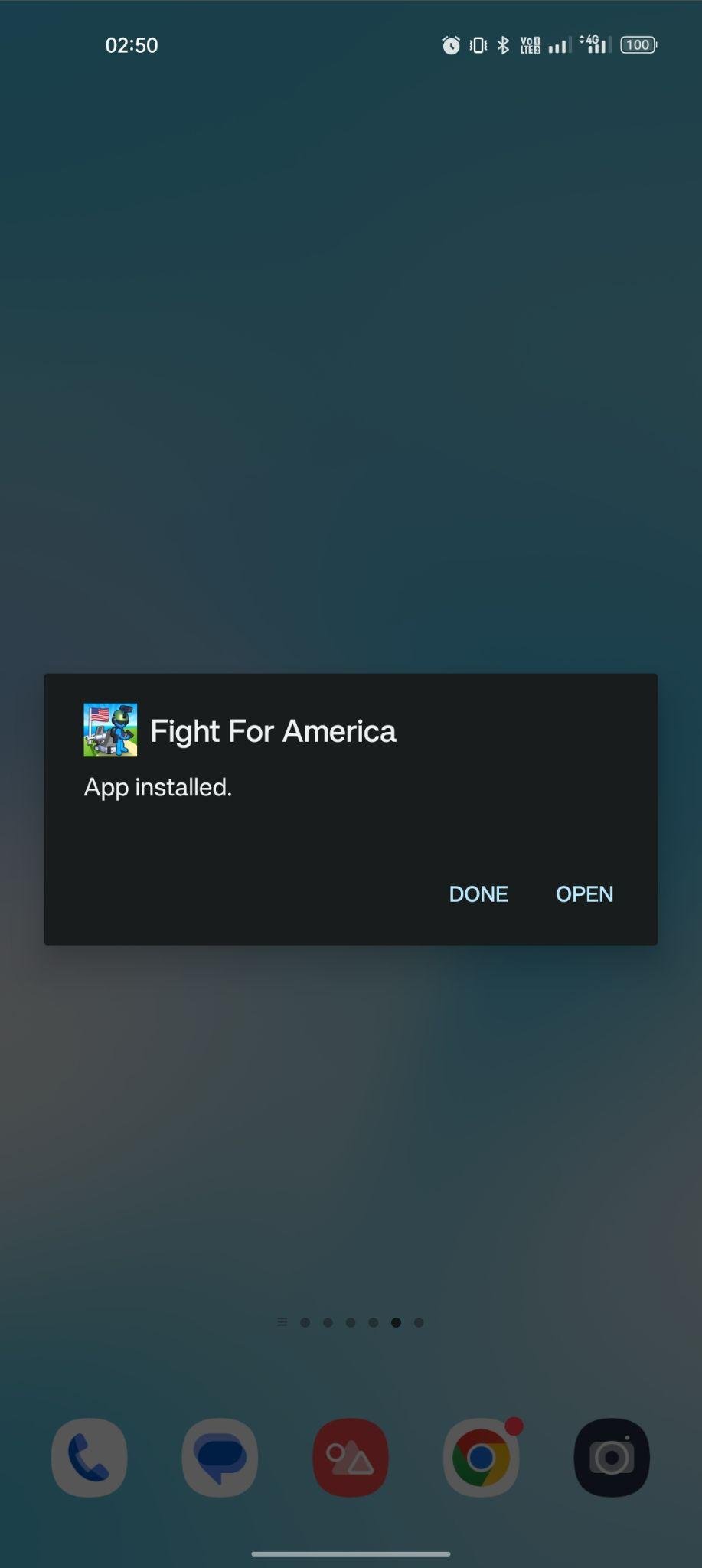 Fight for America apk installed
