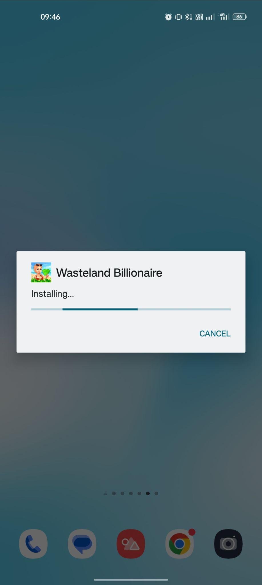 Wasteland Billionaire apk installing