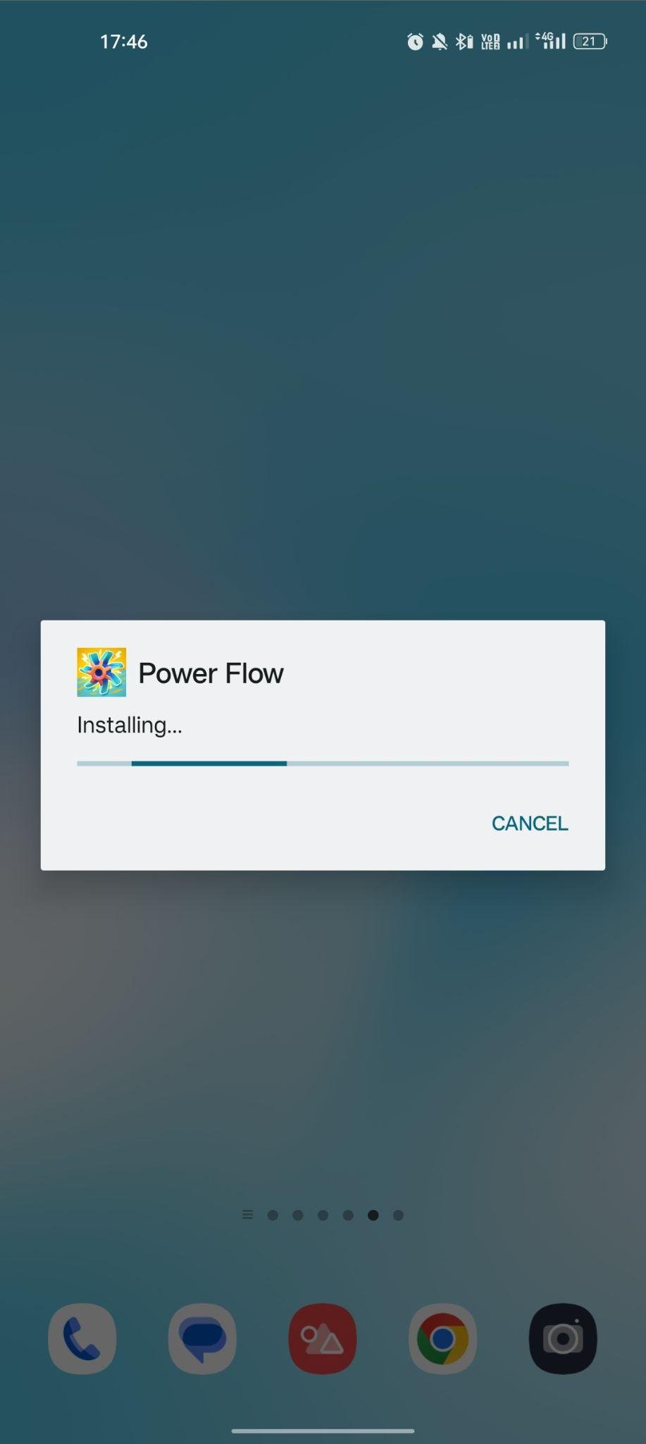 Power Flow apk installing